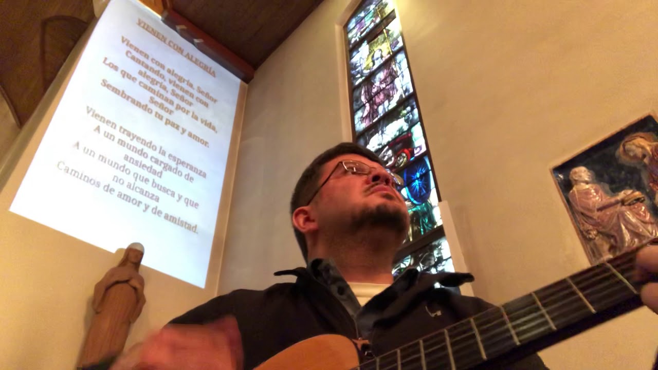 Vienen con alegría - canto de entrada - YouTube