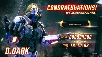 Fighting EX Layer - D. Dark Arcade Mode Playthrough