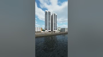 #shorts Unreal Engine 5 Google Maps Apartment Building Animation