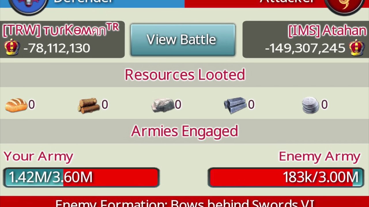 MOE Realm 222 - TurkomanTR’s Grand March party at throne war on January 18, 2019