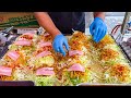 japanese street food - okonomiyaki お好み焼き