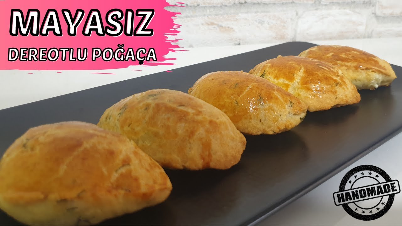 MAYASIZ kolay poğaça tarifi / BAYATLAMAYAN Dereotlu Peynirli poğaça tarifi