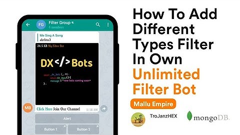 How to add different types Filters in own Unlimited Filter Bot | English