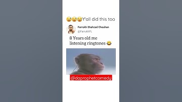 Thumbnail of 8 years old me, listening to ringtones 😂😂 #sony #humor #fyp #laugh