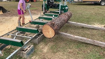 Winch for our HM130 Woodland Mills sawmill.