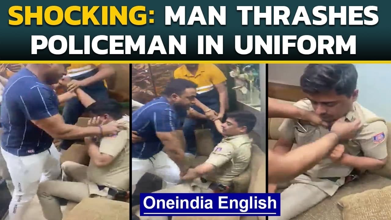 Police allegedly thrashed by gym owner in Delhi video goes viral  Oneindia News