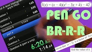 Mathematician speedruns A-level [any%] [2022] [edexcel]