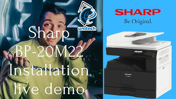 Sharp BP 20M22 installation live demo. #canon Xerox machine, #sharp Xerox , #best Xerox machine