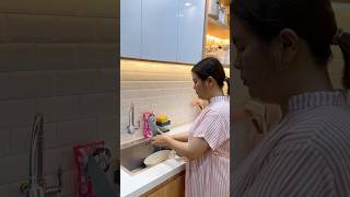 Today Is My Day Off Im Cooking In The Kitchen And My Husband Is Helping Me Clean Up dailyvlog