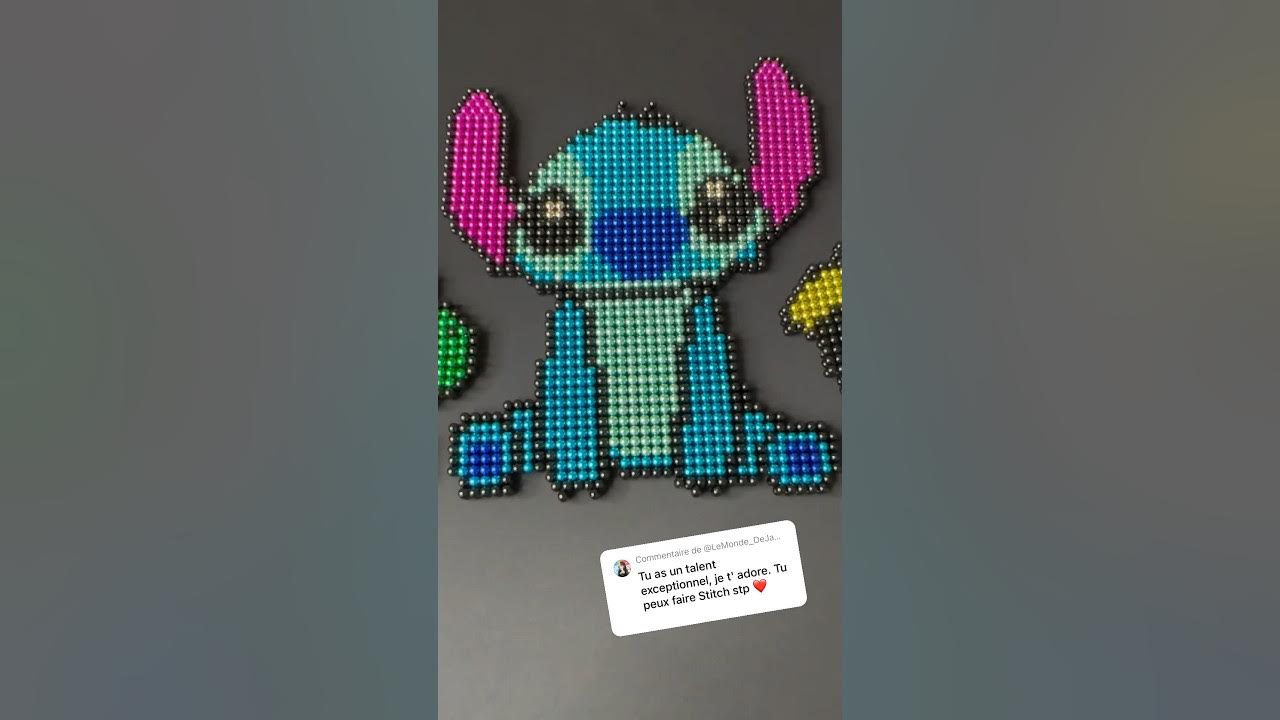 Stitch (Lilo and stitch) Disney - Mini Hama bead - Wall art - Magnet