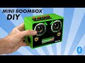 How To make MINI BOOMbox  - built it with a carton box