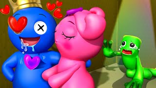 Rainbow Friends DAILY LIFE  But PINK fall in love With BLUE?! Rainbow Friends 3D Animation