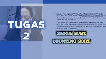 Tugas 2 Struktur Data (Universitas Terbuka) - Merge Sort & Counting Sort