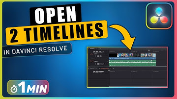 How to OPEN 2 TIMELINES Side by Side in DaVinci Resolve