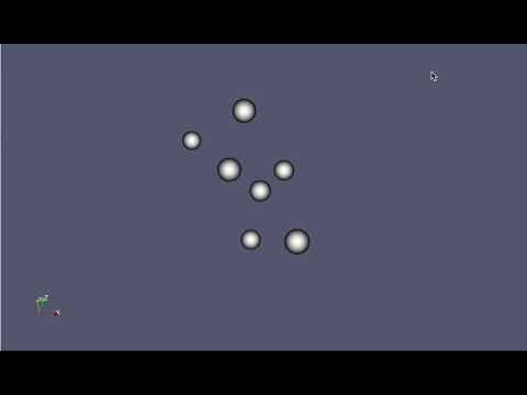 10-body gravitational simulation