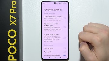 POCO X7 Pro: Turn Off Touch Sound