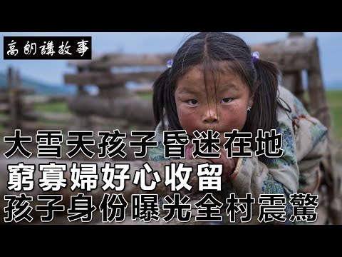 民間故事：大雪天孩子昏迷在地，窮寡婦好心收留，孩子身份曝光全村震驚｜高朗講故事