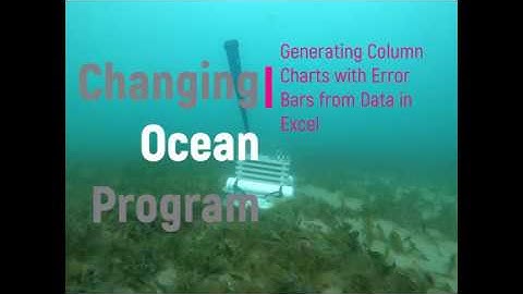 C.O.P.  3.  Generating Bar Charts with Error Bars from Data in Excel