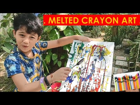 MELTED CRAYON ART. Great kids activity