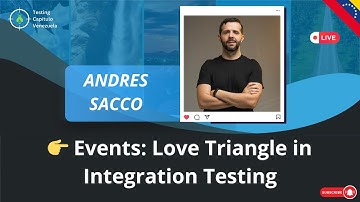 📣 Andres Sacco 👉 Events: Love Triangle in Integration Testing #testingdayve #SoftwareTesting 📱