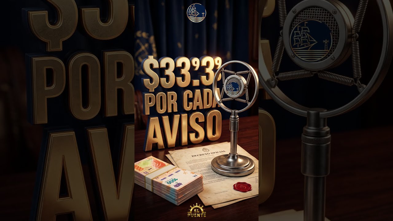 PAUTA OFICIAL: $33.333 por cada aviso en una FM y $6.500.000 por mes a La Voz de Misiones