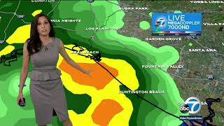 FORECAST VIDEO: Fast-moving system drops light rain across SoCal | ABC7
