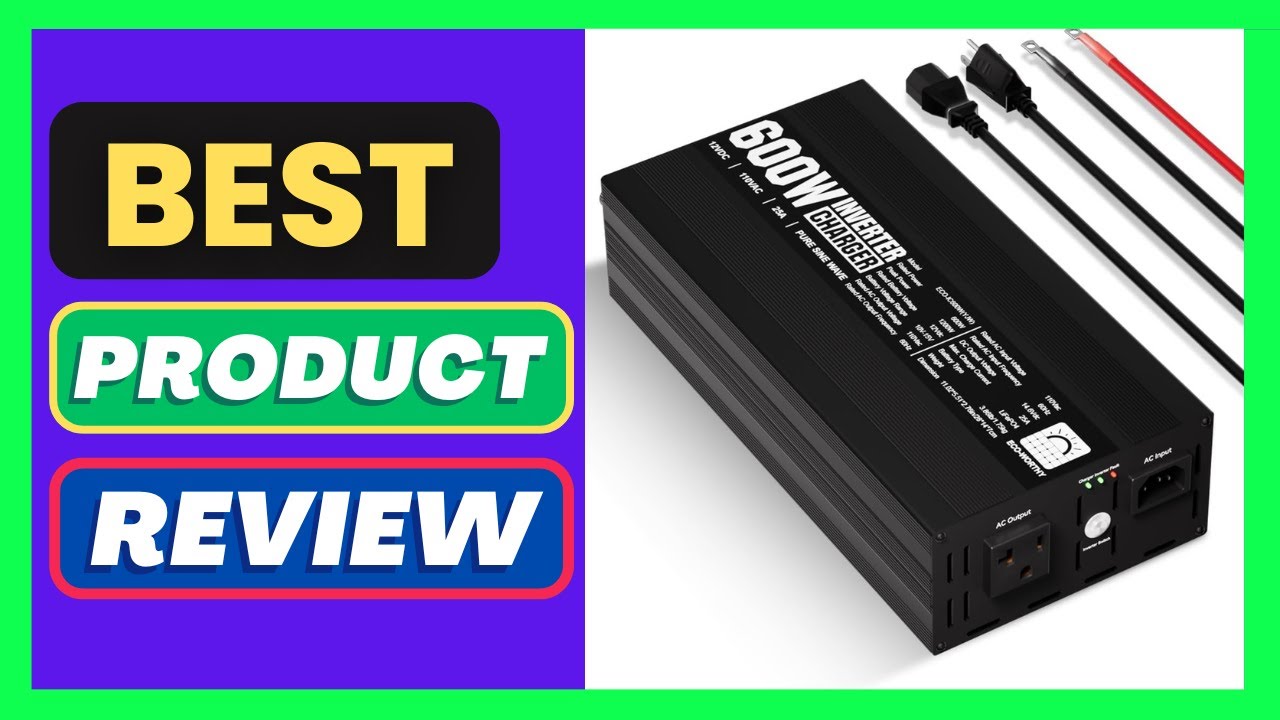 ECO-WORTHY 600W Pure Sine Wave Inverter Charger, Power Inverter with