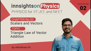 02 Triangle law of Vector Addition Class 11 | JEE & NEET | Physics