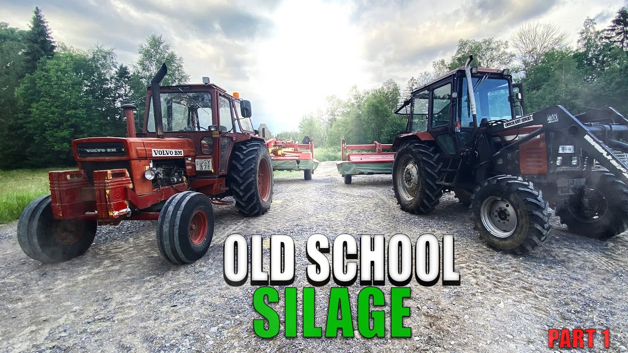 OLD SCHOOL SILAGE (PART 1) | VOLVO BM 810, BELARUS, FORD | In Småland, Sweden