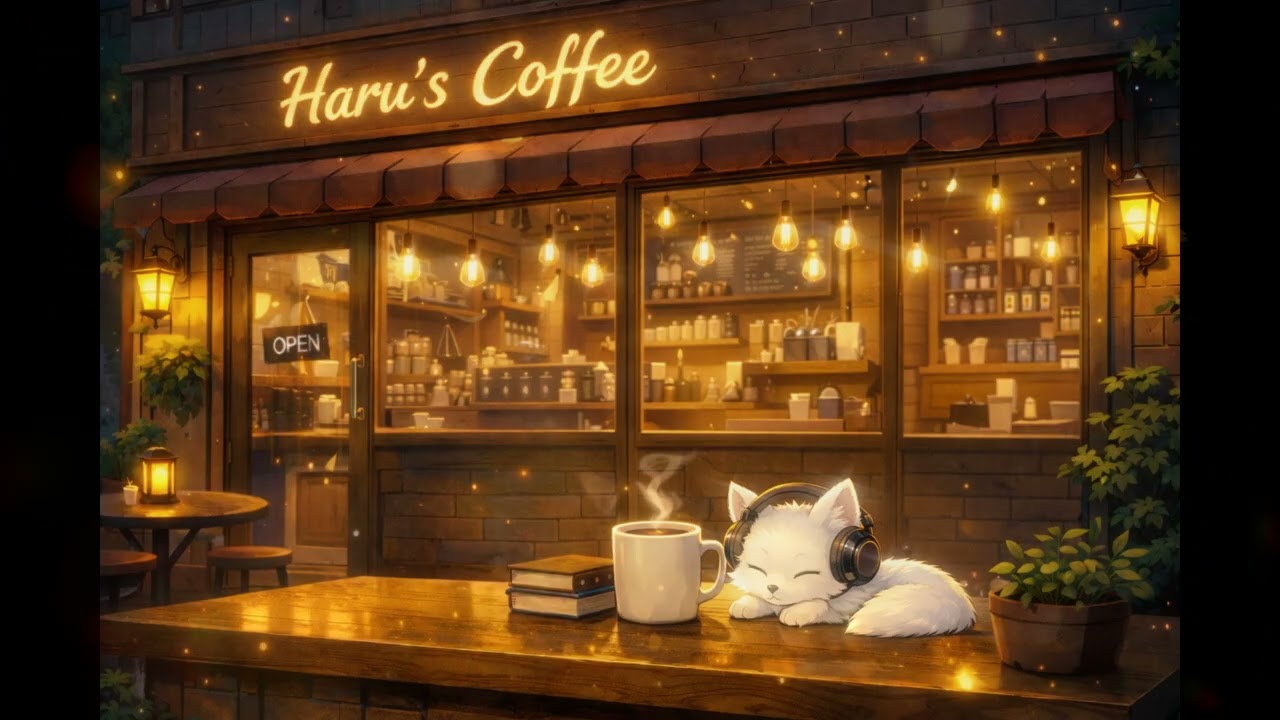 Midnight Coffee & Open Books 📖☕  Study Lofi