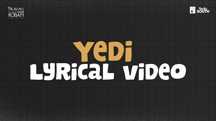 Yedi - Lyric Video | Dhanush | Pavish | Anikha | GV Prakash | Jonita Gandhi | Radio South.