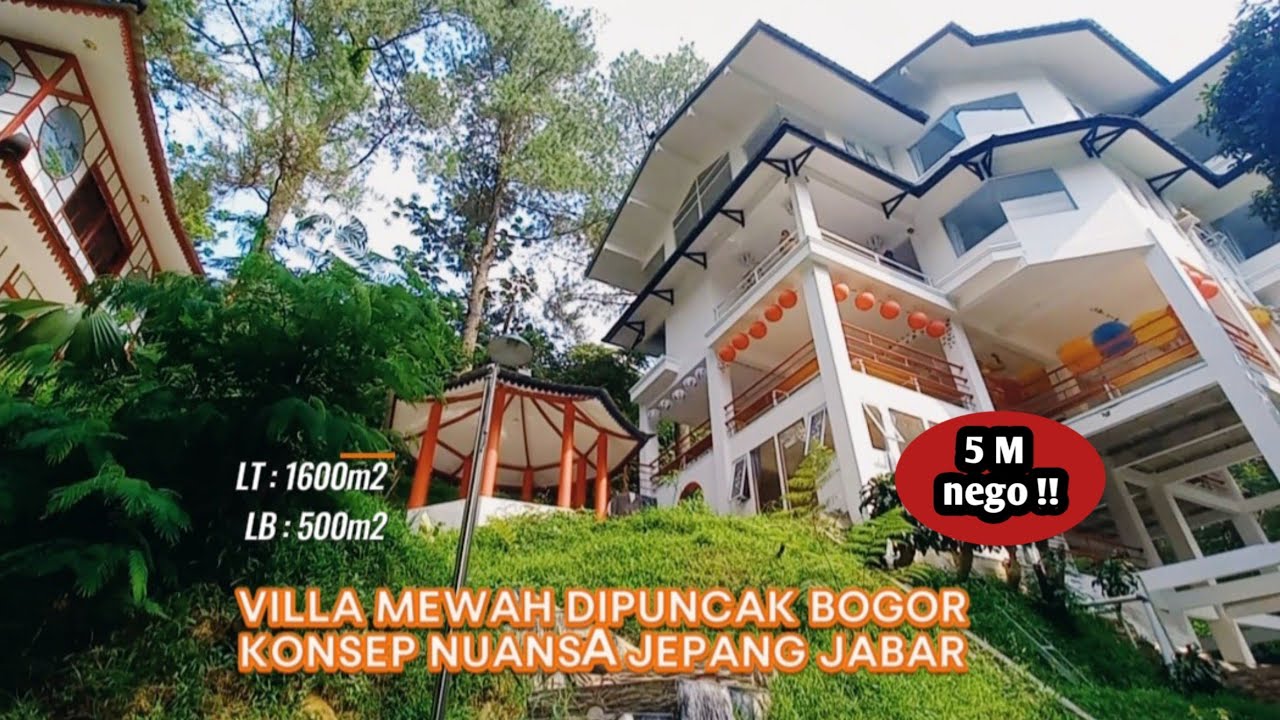 Dijual : Villa Mewah Dipuncak Bogor || Konsep Nuansa Jepang Jabar, #dijual #villapuncak #jual