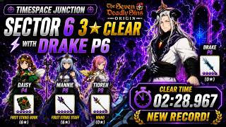 Timespace Junction Sector 6 3★ Clear with Drake P6 | 7DS Origin
