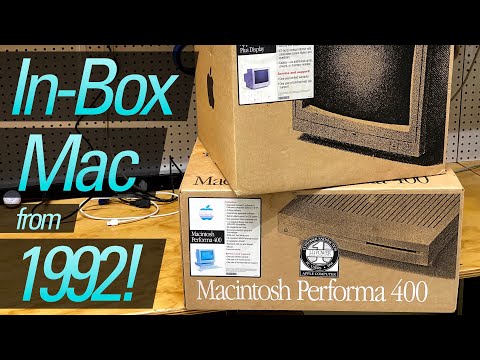 Checking Out an In-Box Mac Performa 400! - YouTube