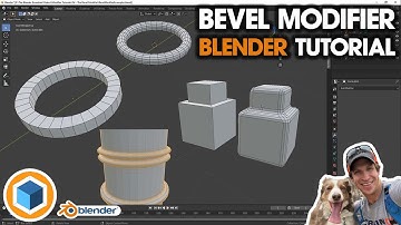 Using the BEVEL MODIFIER in Blender - Blender Modifier Tutorial