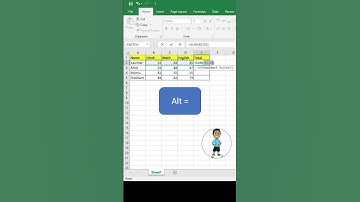 alt = sum in excel #shorts #youtubeshorts #excel #exceltips #exceltutorial #msexcel #developer
