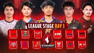 [🛑LIVE]  EVEREST CHAMPIONSHIP S1 || LEAGUE STAGE DAY 1 ||