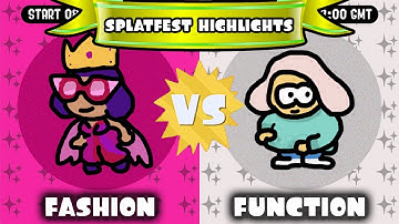 Custom Splatfest Highlights - Fashion vs. Function (Splatoon 2)
