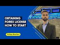 Obtaining forex license how to start