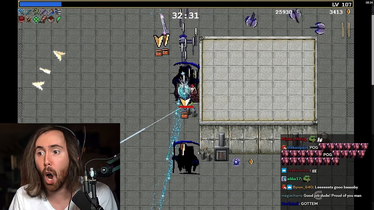 Asmongold Finally Kills the REAPER and BEATS Vampire Survivors