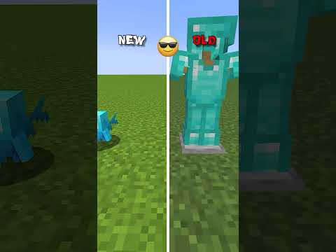 Texture Pack Transition: Old vs New Baby Mobs #meme #shorts #minecraft
