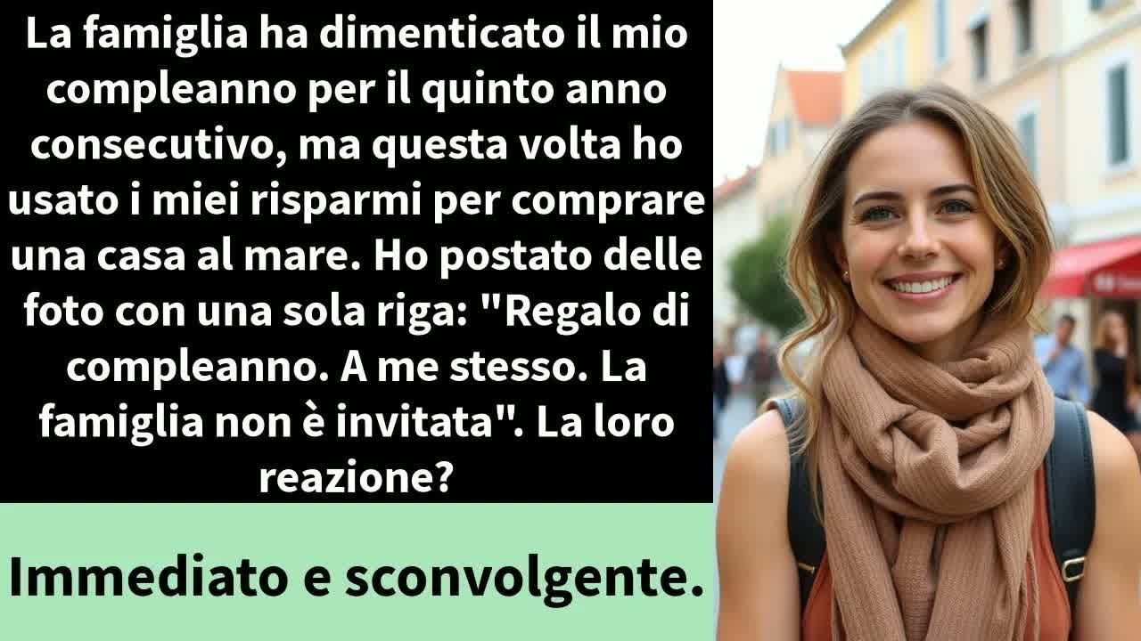 La famiglia ha dimenticato il mio compleanno per il quinto anno consecutivo, ma questa volta ho