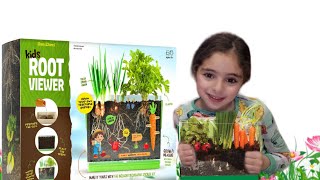 Kids Root Viewer Unboxing and Planting with Mariam | Watch Roots Grow Underground!