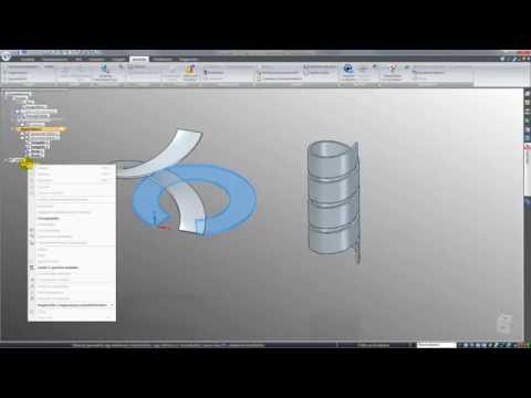 Solid Edge ST7 - Helix sheetmetal parts flattening
