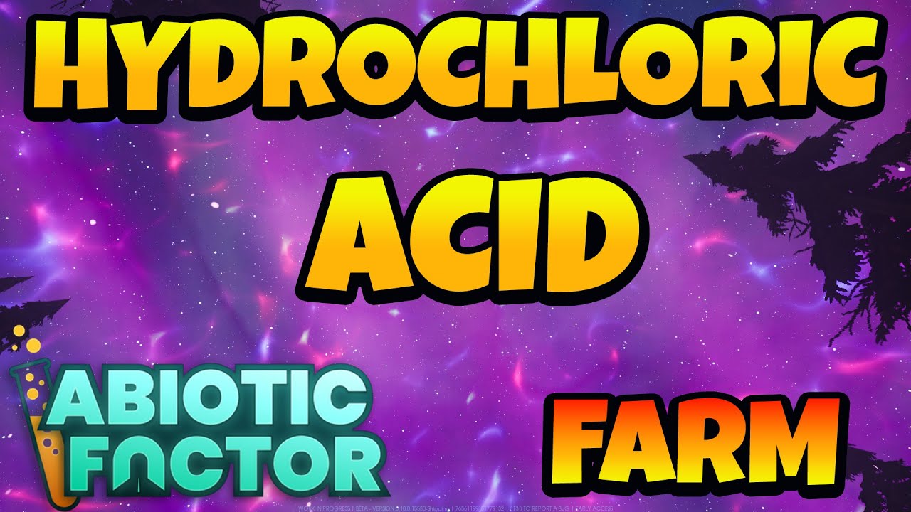 Ферма по производству соляной кислоты в условиях абиотического фактора