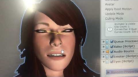 SALSA Lip Synch Eyes and Mouth configuration