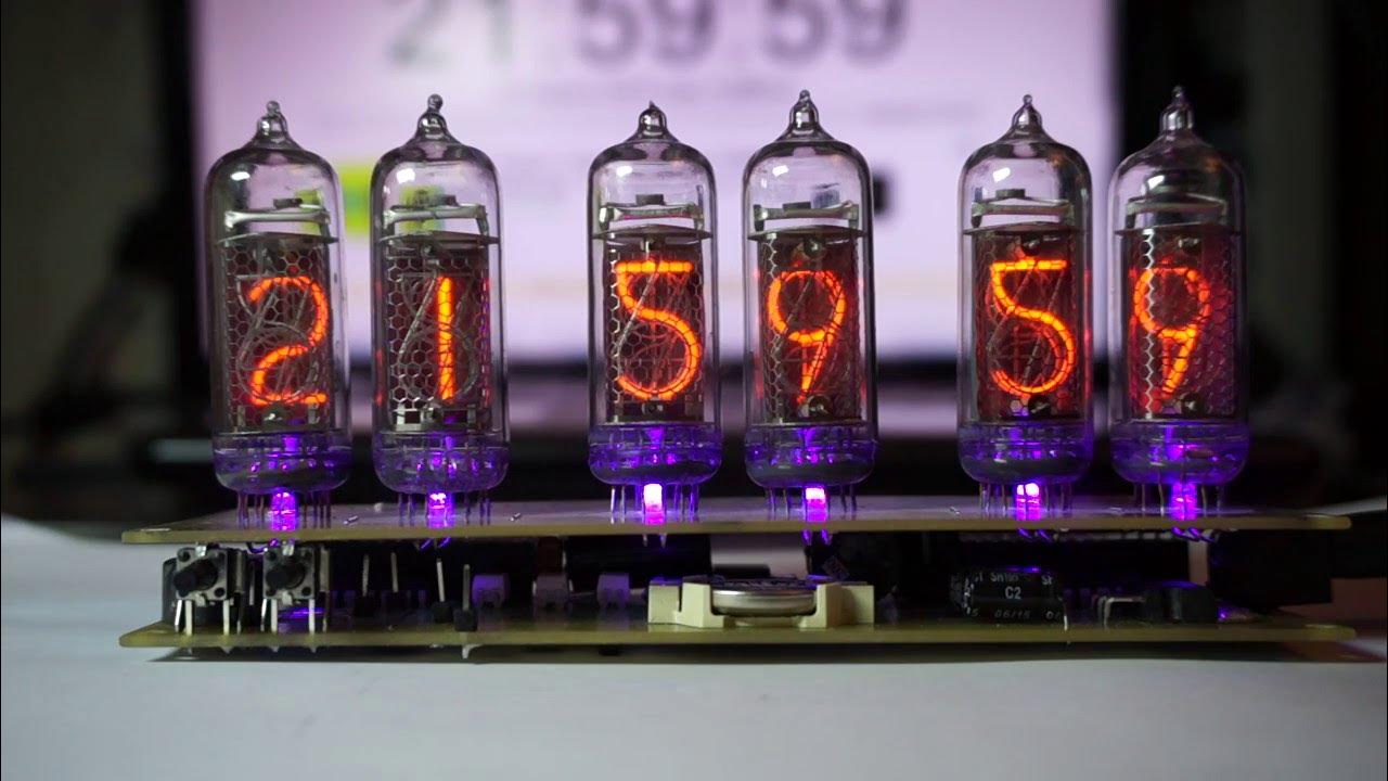 Часы на ИН-14 - YouTube