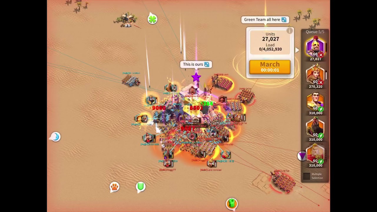 [Rise of Kingdoms - Ark of Osiris] NcB! (K1331) Vs PE@k (k1306)