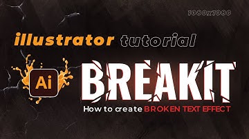 Broken Text Effect Illustrator Tutorial