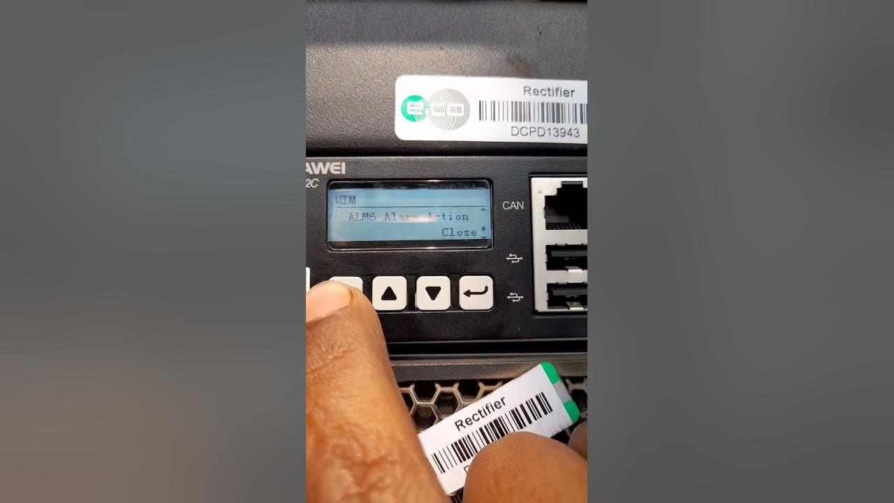 HUAWEI Rectifier Alam Configuration. YouTube